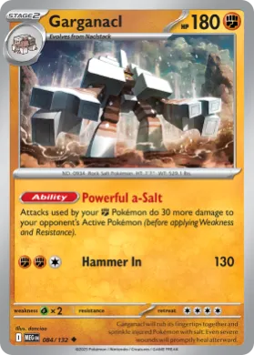 Garganacl (MEG 84) Mega Evolution