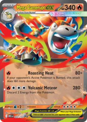 Mega Camerupt ex (MEG 22) Mega Evolution