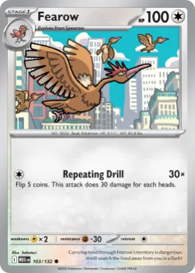 Fearow (MEG 103) Mega Evolution