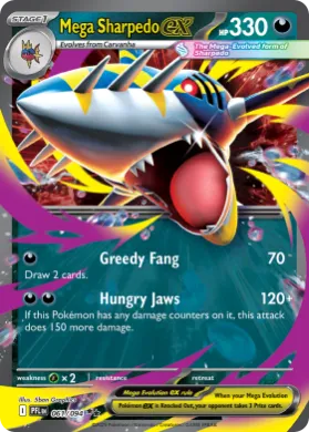 Mega Sharpedo ex (PFL 61) Phantasmal Flames