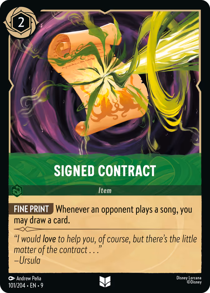 Signed Contract (9FAB 101) Fabled