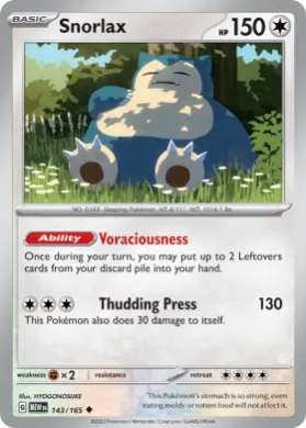 Snorlax (MEW 143) 151