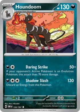 Houndoom (OBF 133) Obsidian Flames