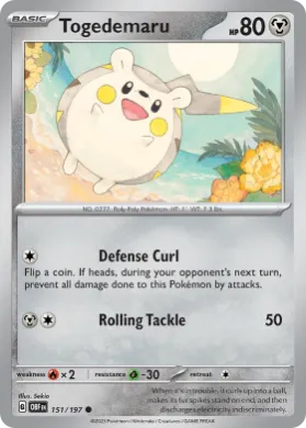 Togedemaru (OBF 151) Obsidian Flames