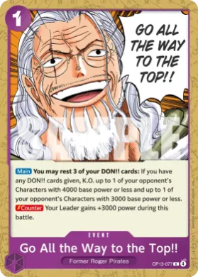 Go All the Way to the Top!! (OP13 OP13-077) Carrying on His Will