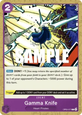 Gamma Knife (PRB02 OP05-077) One Piece Card The Best Vol.2