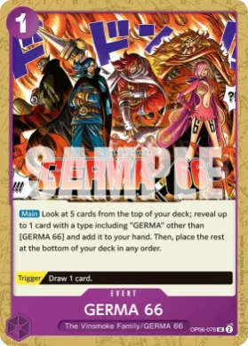 GERMA 66 (PRB02 OP06-078) One Piece Card The Best Vol.2