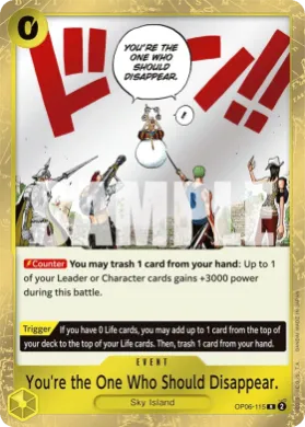 You're the One Who Should Disappear. (PRB02 OP06-115) One Piece Card The Best Vol.2