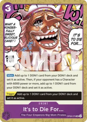 It's to Die For... (PRB02 OP08-076) One Piece Card The Best Vol.2