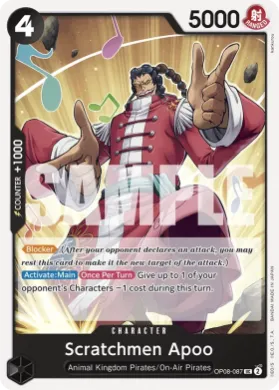 Scratchmen Apoo (PRB02 OP08-087) One Piece Card The Best Vol.2