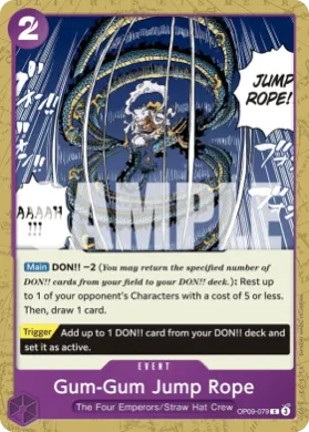 Gum-Gum Jump Rope (PRB02 OP09-079) One Piece Card The Best Vol.2