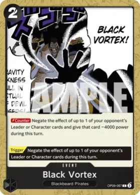 Black Vortex (PRB02 OP09-097) One Piece Card The Best Vol.2