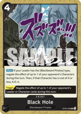 Black Hole (PRB02 OP09-098) One Piece Card The Best Vol.2