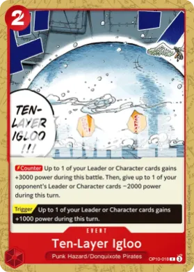 Ten-Layer Igloo (PRB02 OP10-018) One Piece Card The Best Vol.2