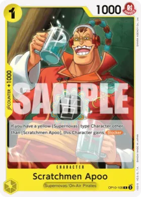 Scratchmen Apoo (PRB02 OP10-108) One Piece Card The Best Vol.2