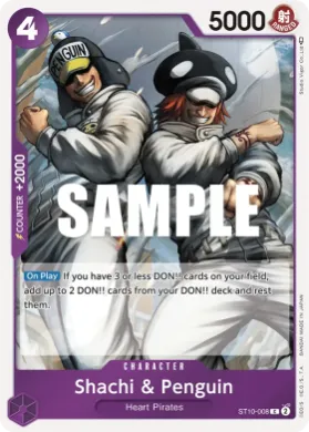 Shachi & Penguin (PRB02 ST10-008) One Piece Card The Best Vol.2