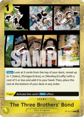 The Three Brothers' Bond (PRB02 ST13-019) One Piece Card The Best Vol.2
