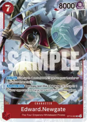 Edward.Newgate (PRB02 ST15-002) One Piece Card The Best Vol.2