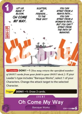 Oh Come My Way (PRB02 EB01-038) One Piece Card The Best Vol.2