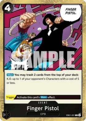 Finger Pistol (PRB02 EB01-051) One Piece Card The Best Vol.2