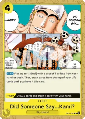 Did Someone Say...Kami? (PRB02 EB01-060) One Piece Card The Best Vol.2