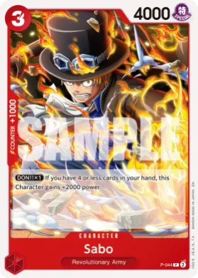 Sabo (PRB02 P-044) One Piece Card The Best Vol.2