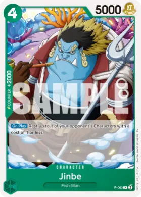 Jinbe (PRB02 P-063) One Piece Card The Best Vol.2