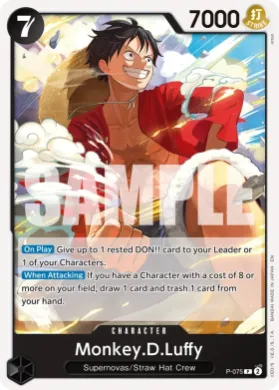 Monkey.D.Luffy (PRB02 P-075) One Piece Card The Best Vol.2