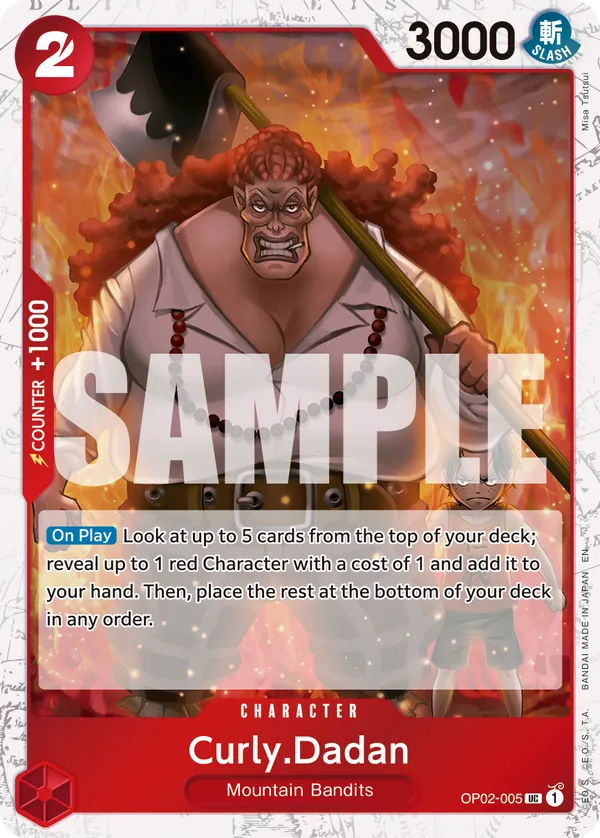 Curly.Dadan OP02-005 One Piece card