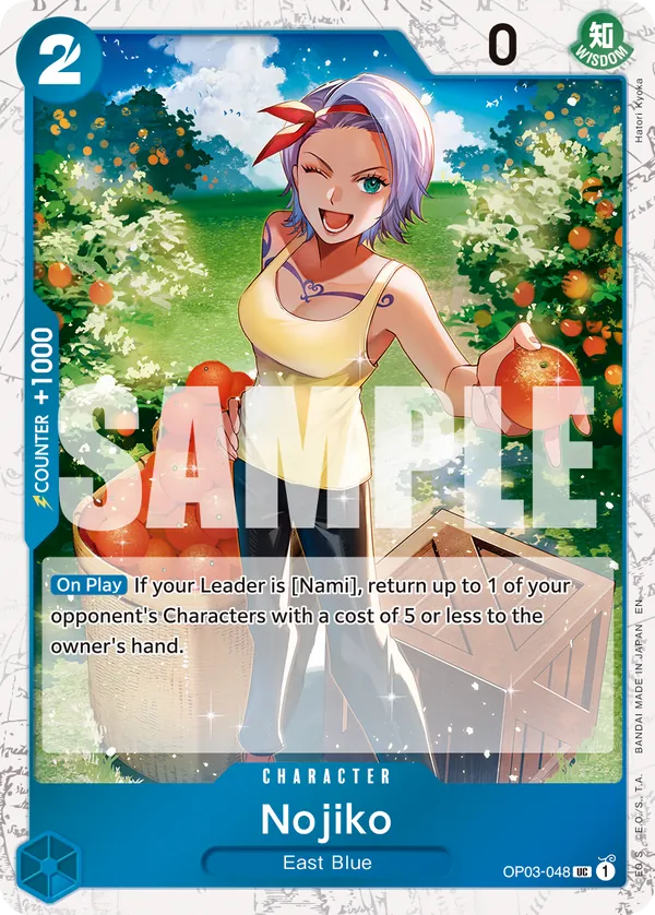 Nojiko OP03-048 One Piece card