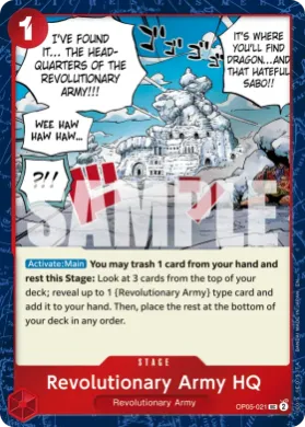 Revolutionary Army HQ (PRB02 OP05-021) One Piece Card The Best Vol.2