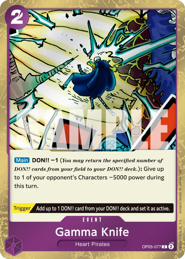 Gamma Knife OP05-077 One Piece card