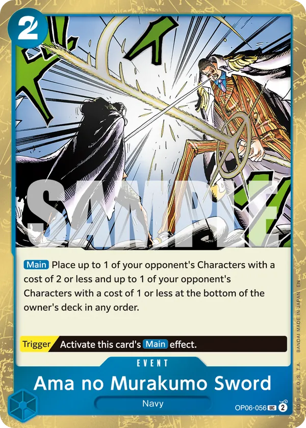 Ama no Murakumo Sword OP06-056 One Piece card