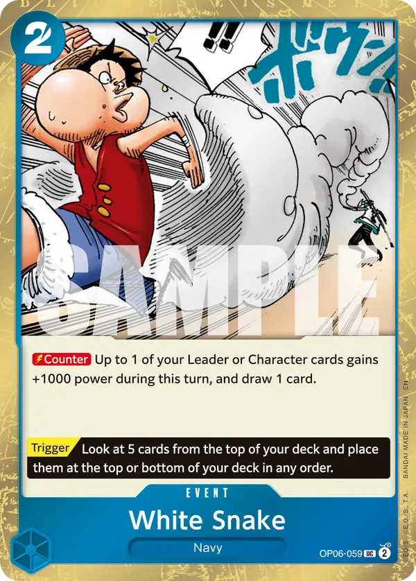 White Snake OP06-059 One Piece card