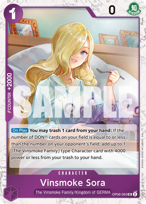 Vinsmoke Sora OP06-063 One Piece card