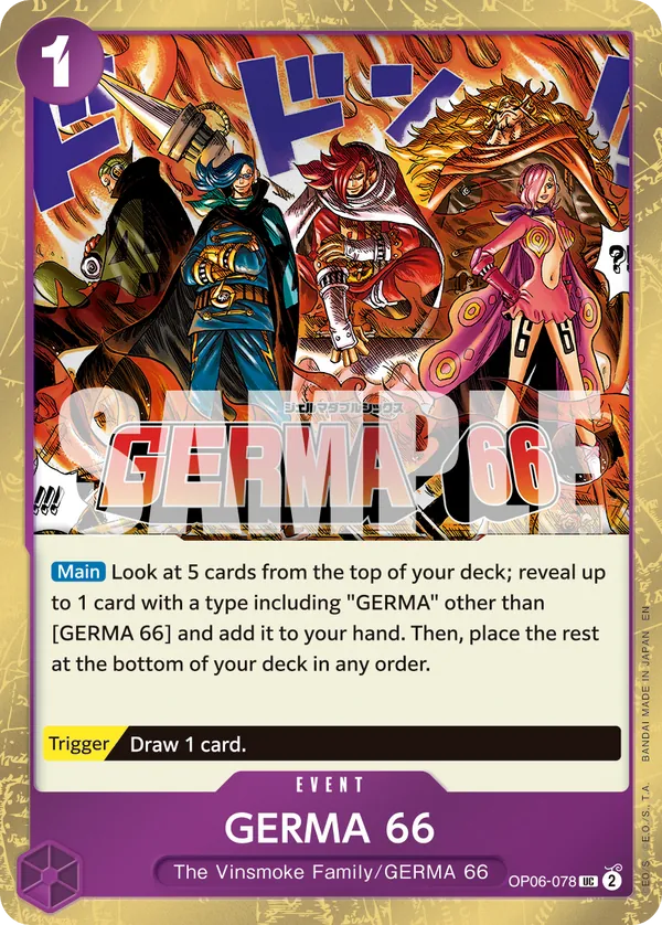GERMA 66 OP06-078 One Piece card