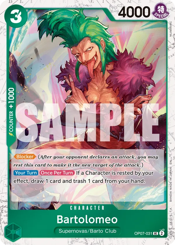 Bartolomeo OP07-031 One Piece card