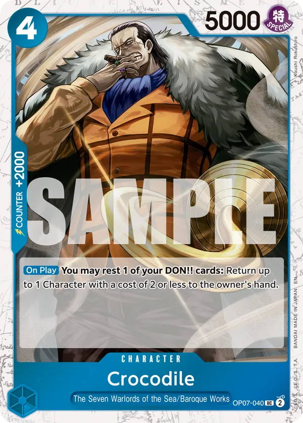 Crocodile OP07-040 One Piece card