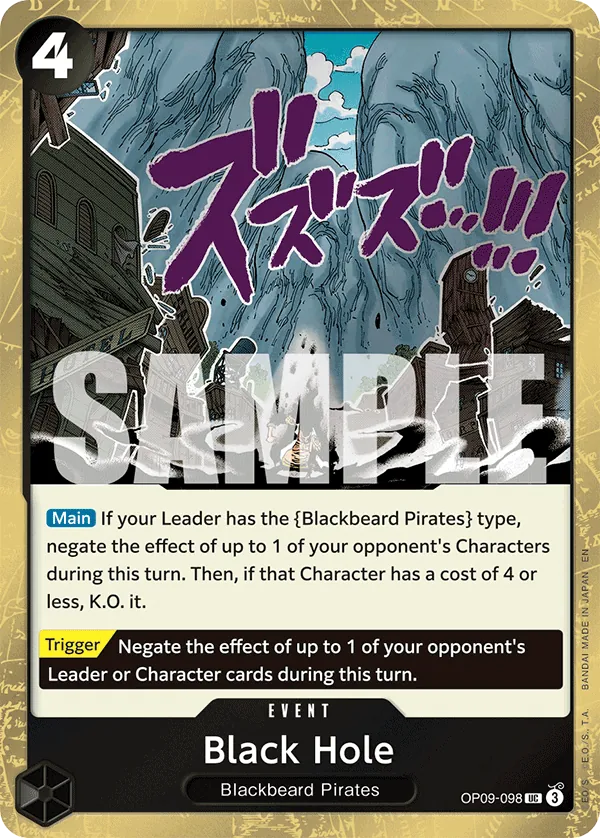 Black Hole OP09-098 One Piece card
