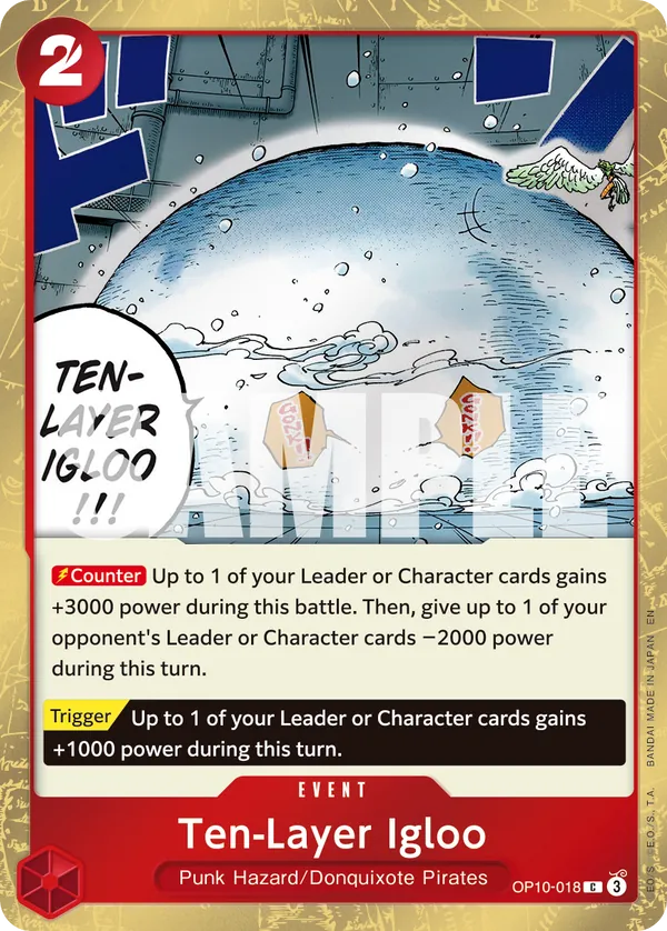 Ten-Layer Igloo OP10-018 One Piece card
