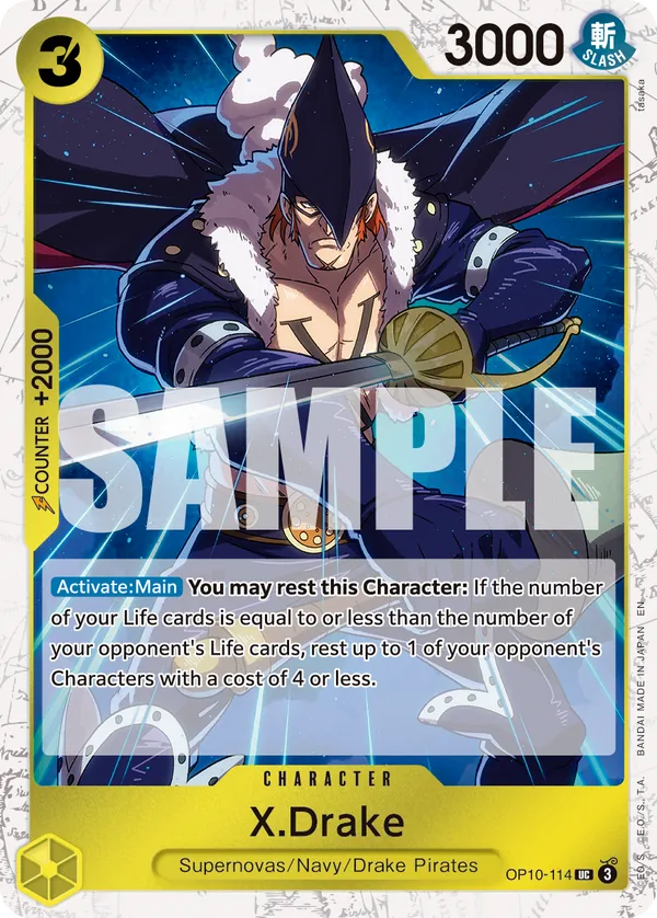 X.Drake OP10-114 One Piece card