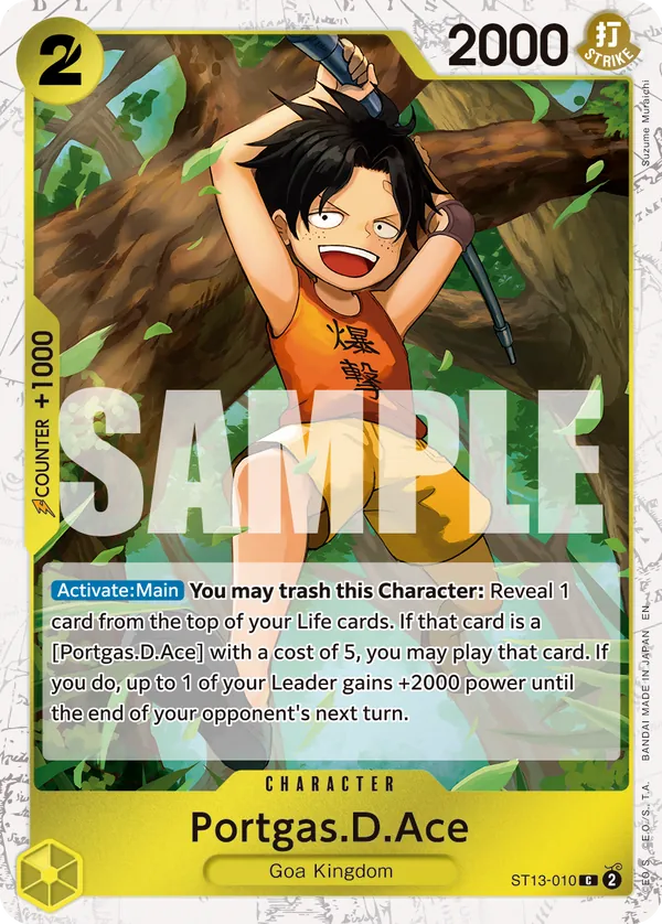 Portgas.D.Ace ST13-010 One Piece card