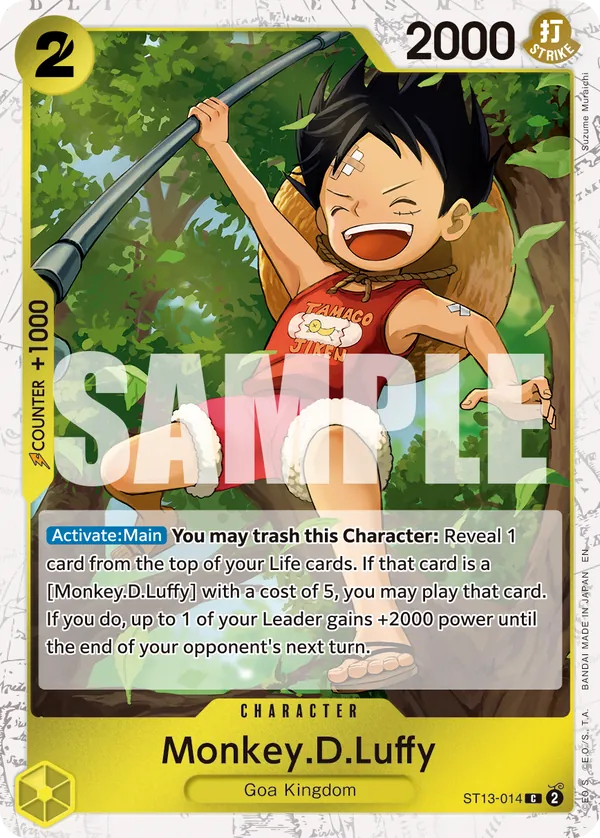 Monkey.D.Luffy ST13-014 One Piece card