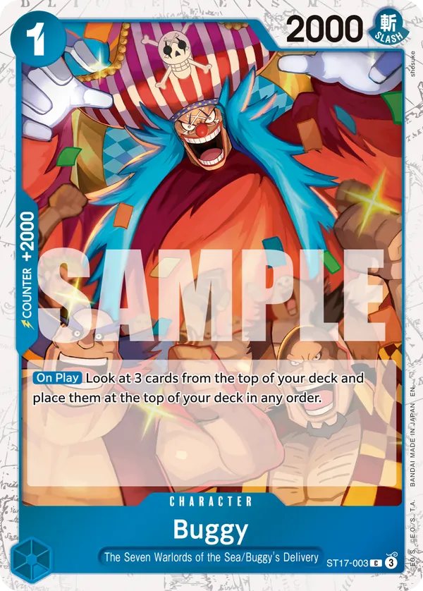 Buggy ST17-003 One Piece card