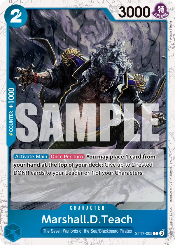 Marshall.D.Teach ST17-005 One Piece card