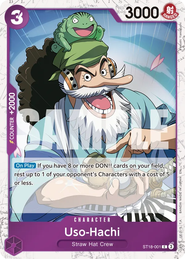 Uso-Hachi ST18-001 One Piece card