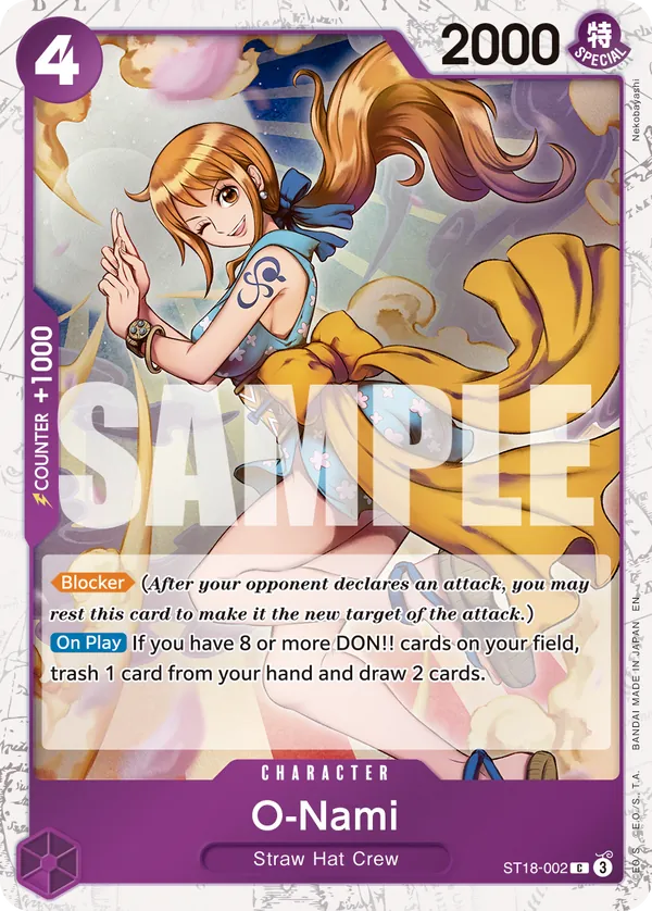 O-Nami ST18-002 One Piece card