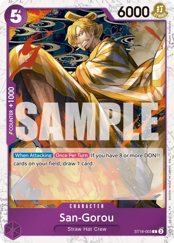 San-Gorou ST18-003 One Piece card