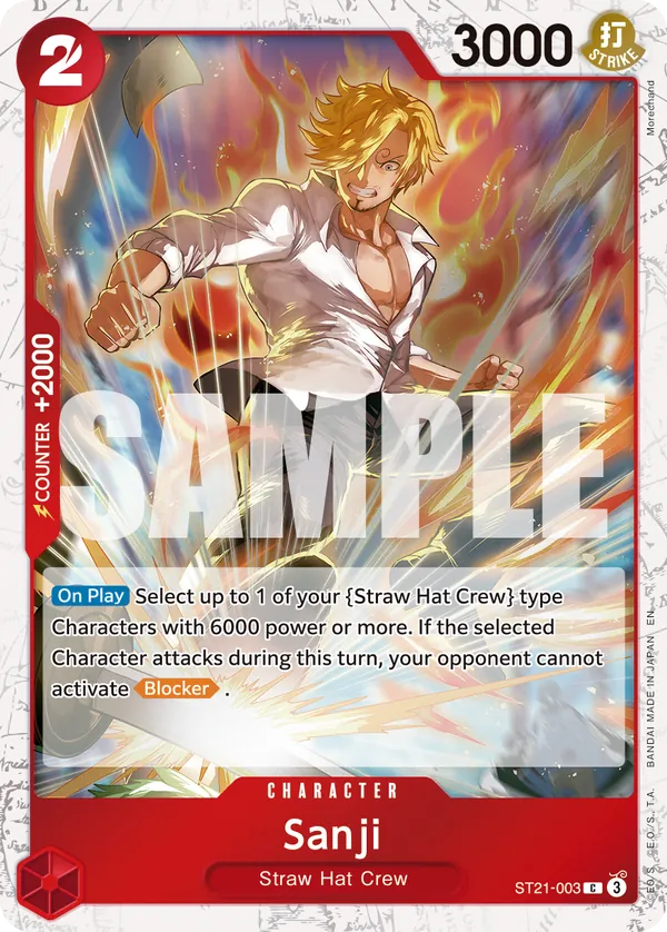 Sanji ST21-003 One Piece card
