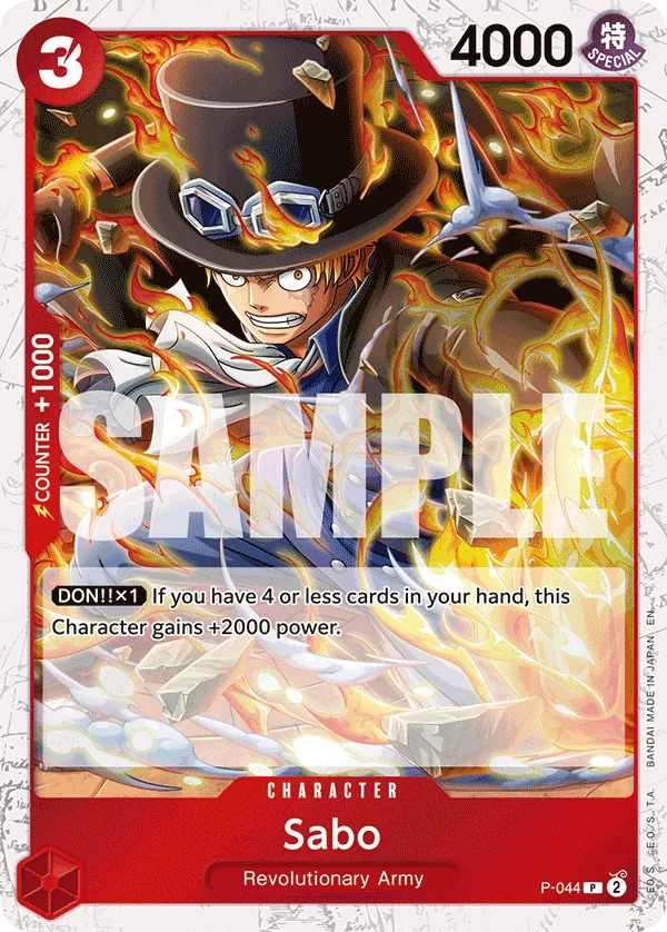 Sabo P-044 One Piece card